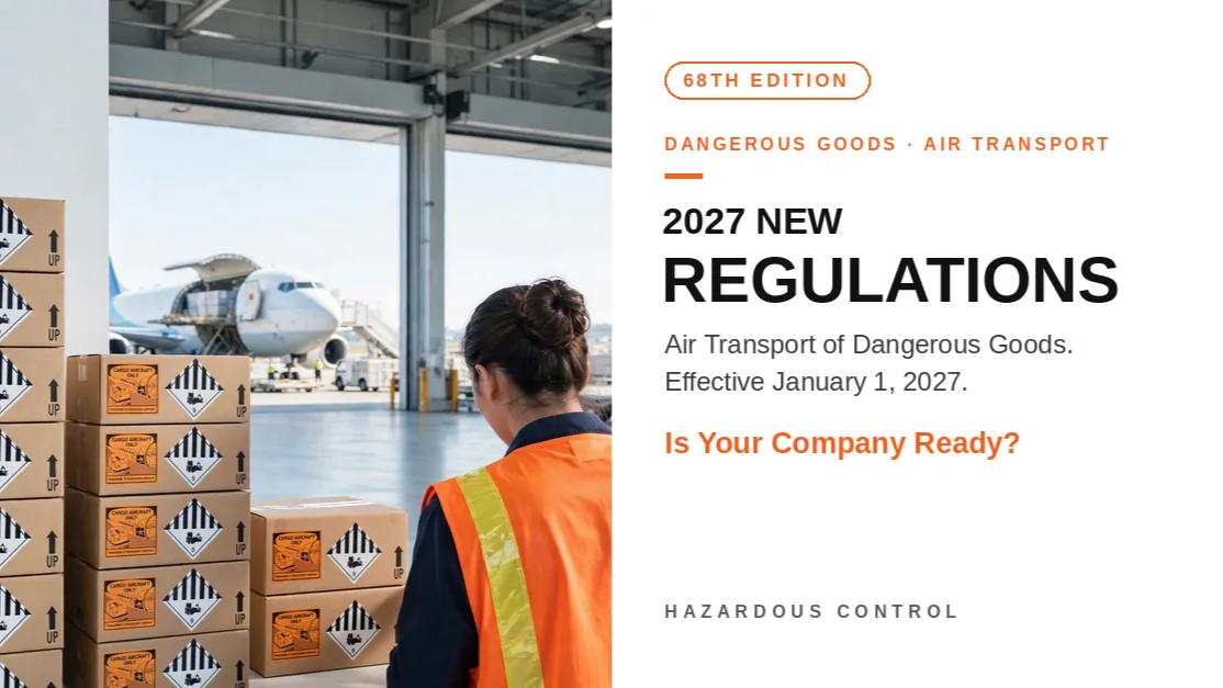 2027 New Regulations: Air Transport of Dangerous Goods. Is Your Company Ready?